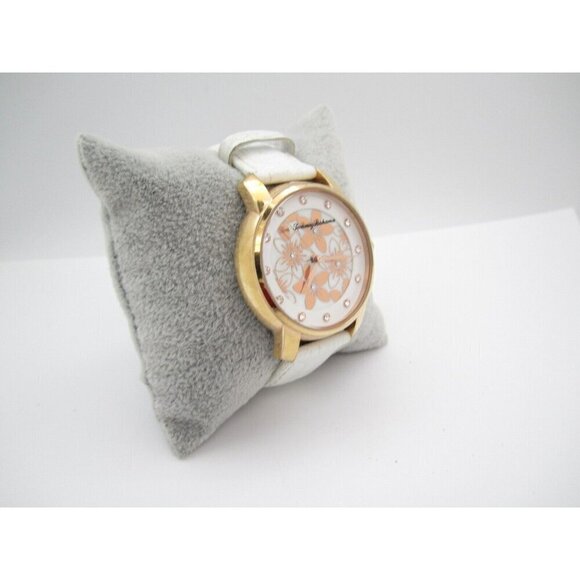 Women Tommy Bahama Quartz Floral Analog 37mm Round Watch (H233) "New Battery" - Picture 6 of 9